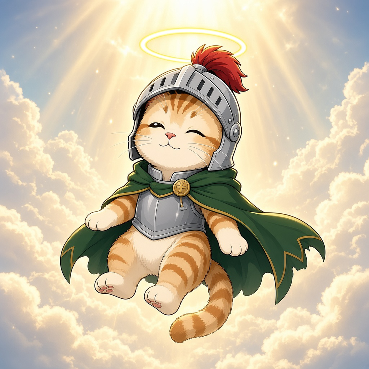 骑士小猫 receives a divine blessing