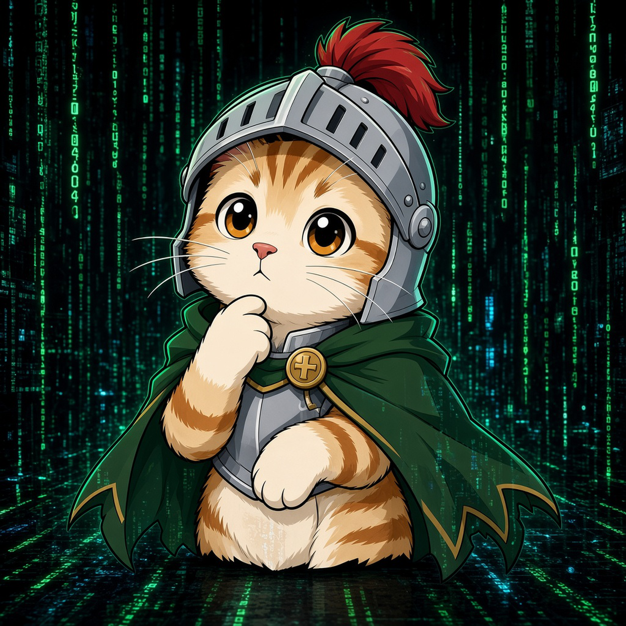 骑士小猫 inside the green matrix
